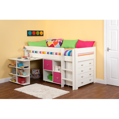Kool European Single Mid Sleeper Loft Bed Kids Beds UK